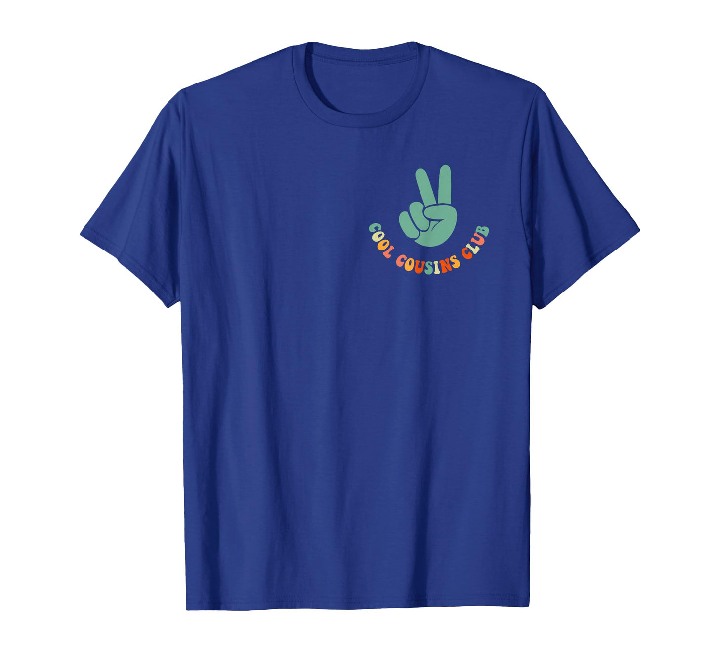 Cool Cousin Club Retro Cousin Matching Family Crew 2 Sided T-Shirt