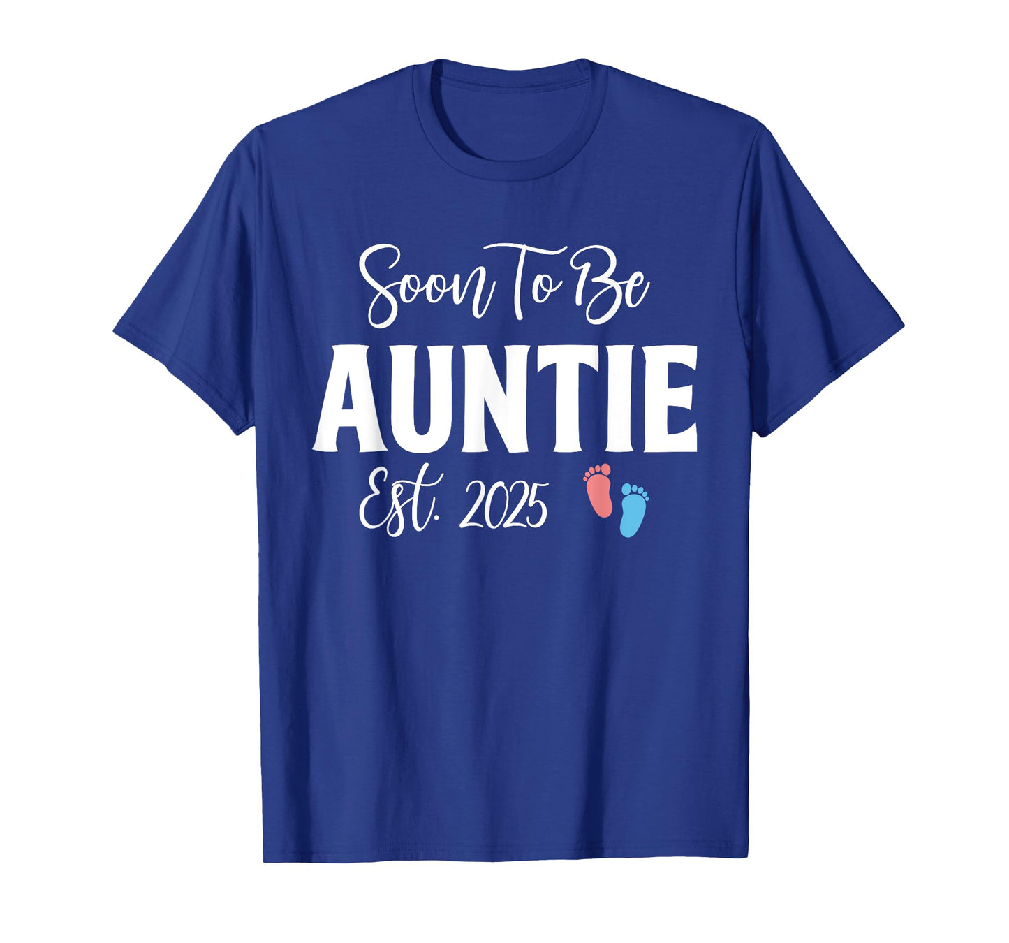 Soon To Be Auntie Est 2025 Cute Pregnancy Announcement Gifts T-Shirt
