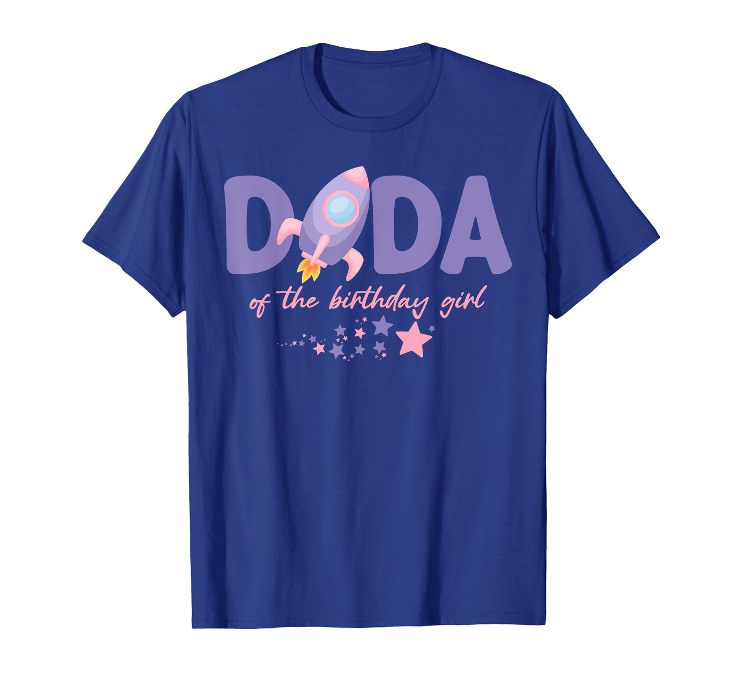 Two The Moon Dada Of the Birthday Girl Astronaut Family T-Shirt