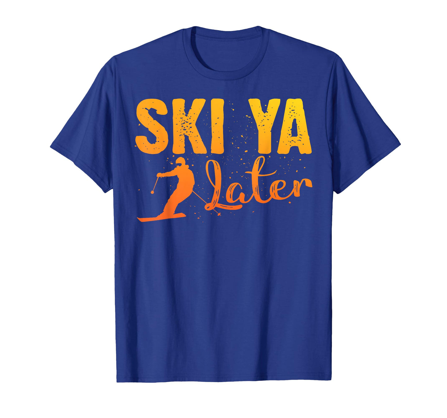 Unique Skiing Art for Men Women Kids Skier Mountain Skiing T-Shirt