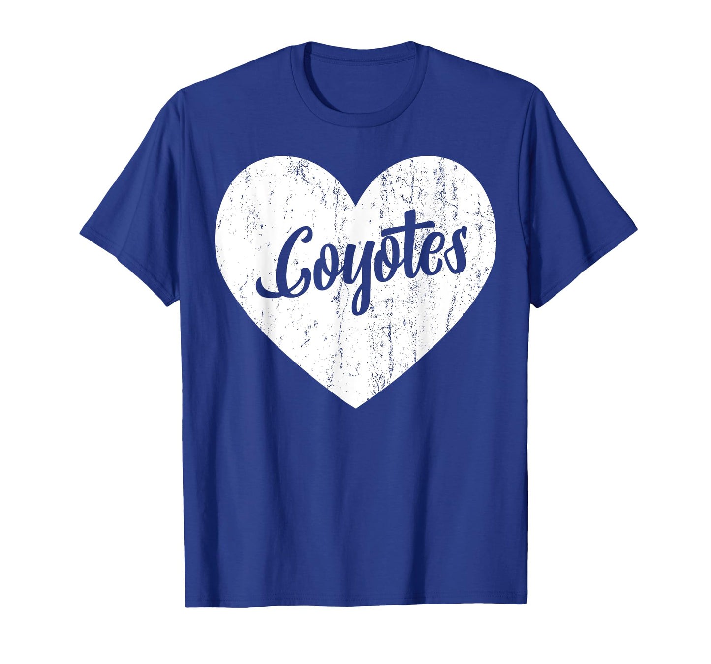 Coyotes School Sports Fan Team Spirit Mascot Heart Gift T-Shirt