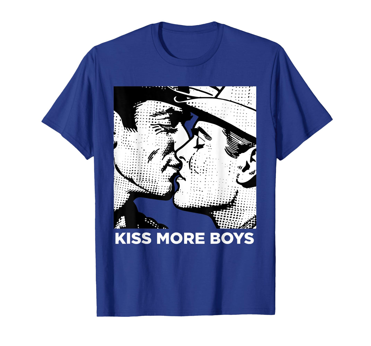 Funny Kiss More Boys Rodeo Cowboys Gay Trans Rights LGBT T-Shirt