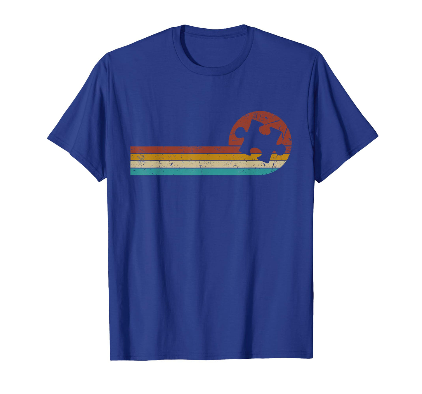 Vintage Autism Puzzle Mom Dad Autism Awareness T-Shirt