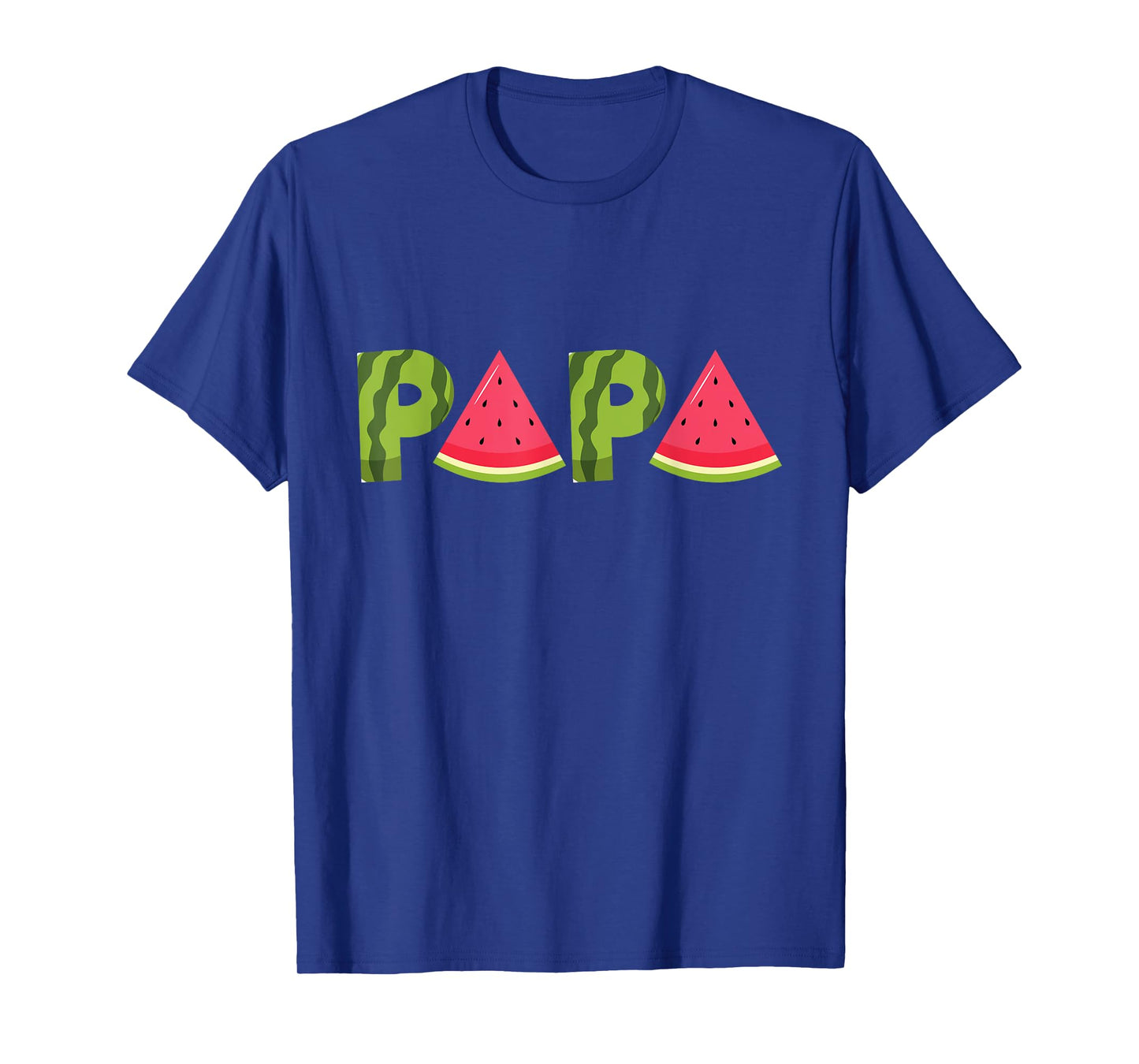 Papa Watermelon Funny Summer Fruit Dad Cool Father's Day T-Shirt