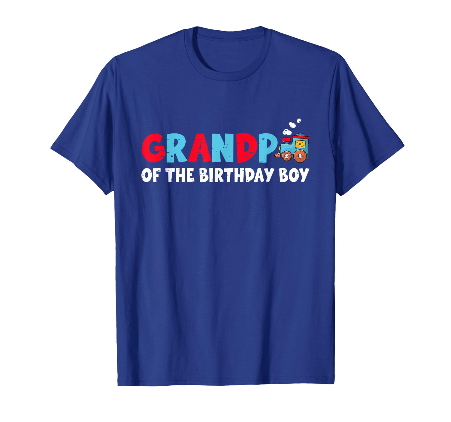 Grandpa Of The Birthday Kid Chugga Train Family Matching T-Shirt