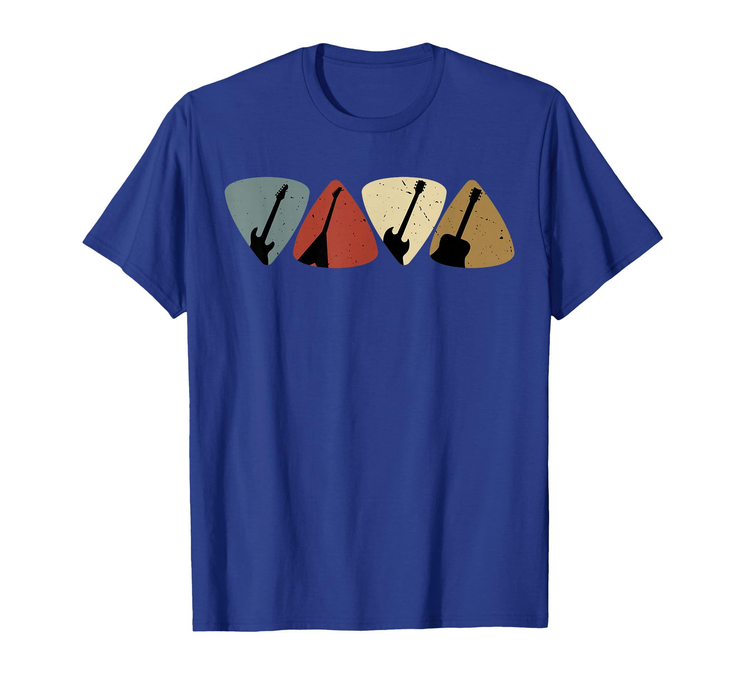 Retro Vintage Guitar Pick Player Guitarist Bassist Musician T-Shirt