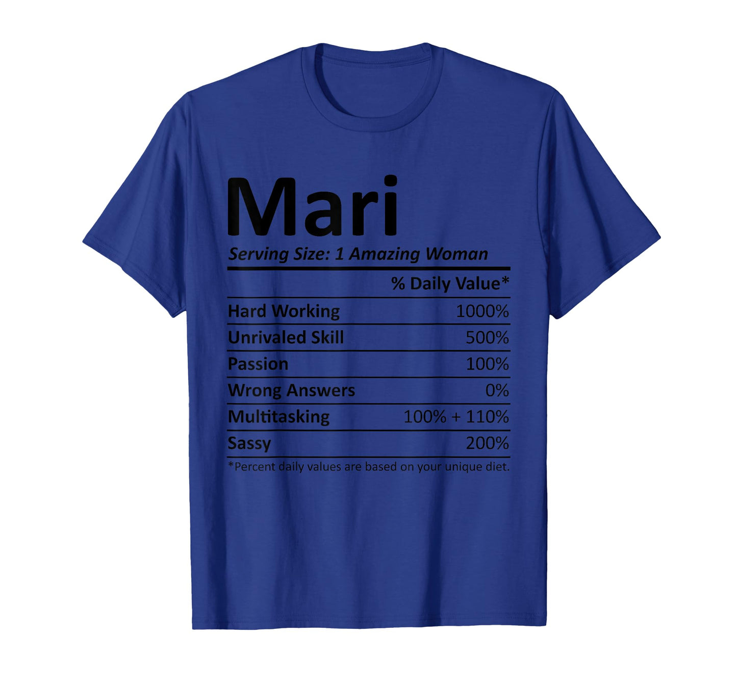 MARI Nutrition Personalized Name Funny Christmas Gift Idea T-Shirt