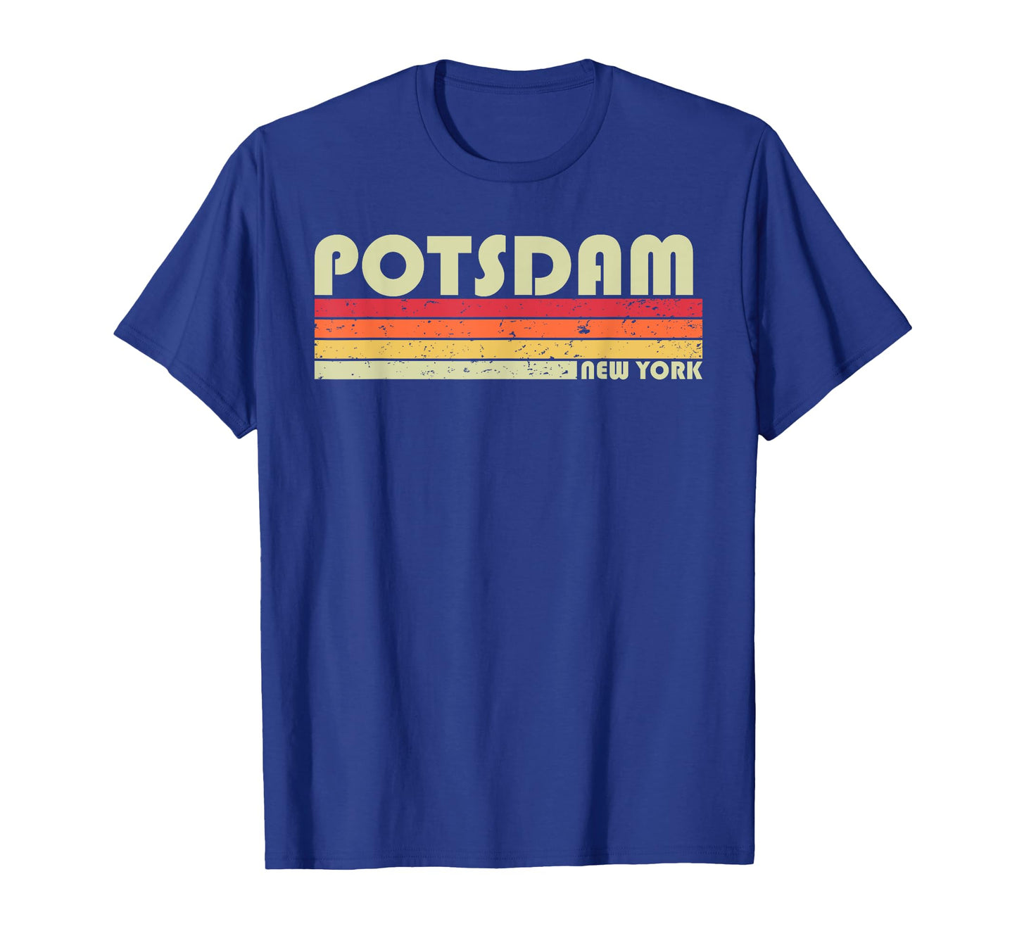 POTSDAM NY NEW YORK Funny City Home Roots Gift Retro 70s 80s T-Shirt