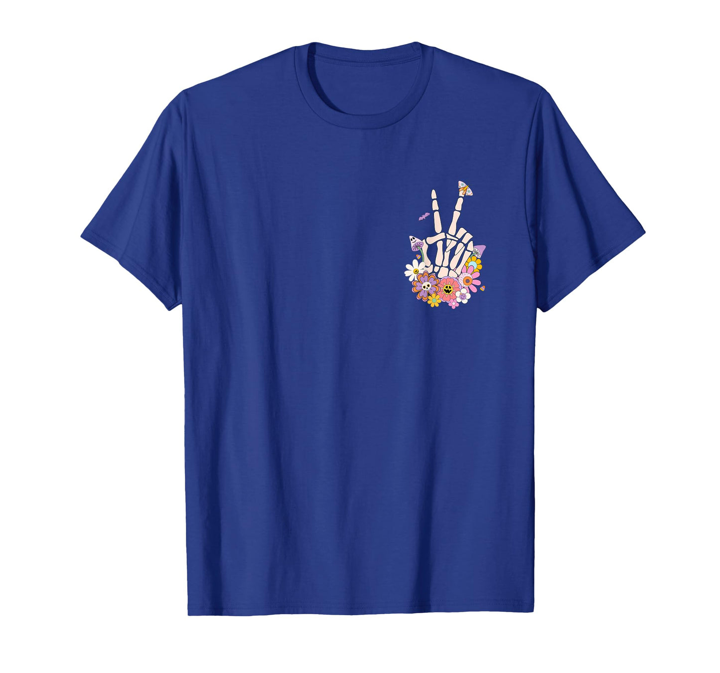 Protect Your Peace Flower Skull Skeleton Hand Mental Health T-Shirt