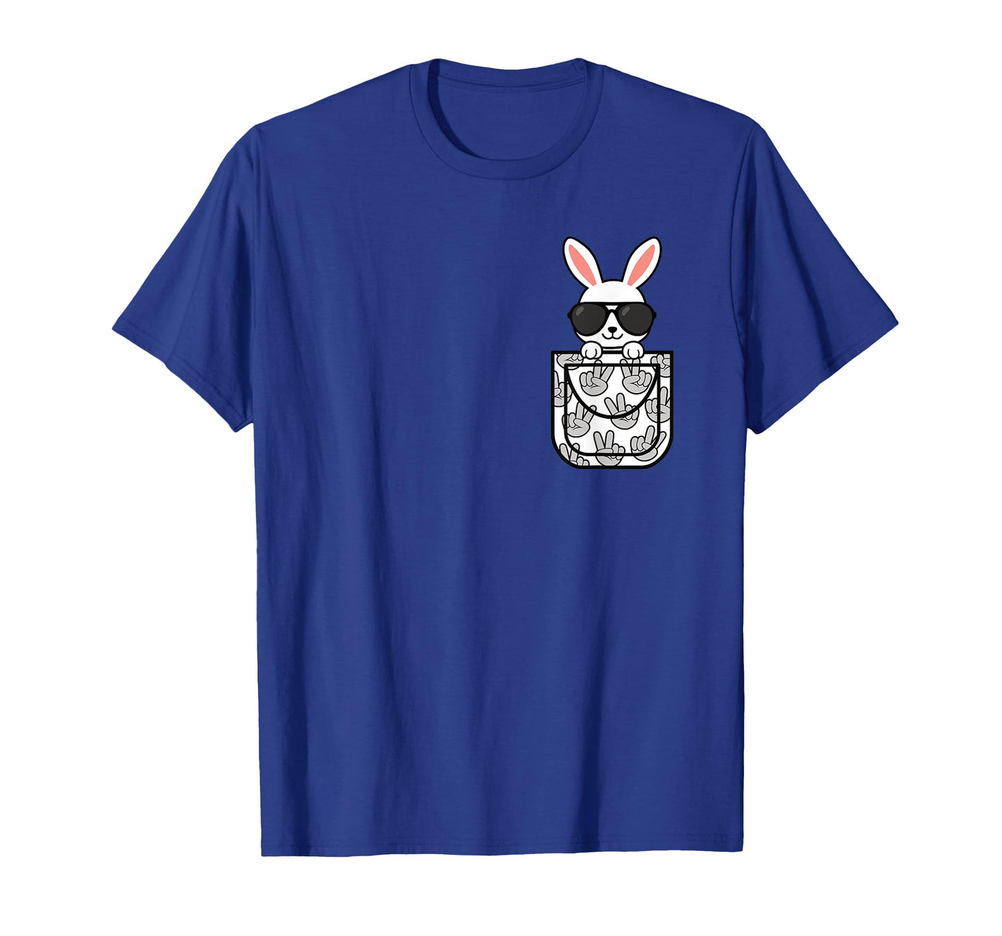 Funny Rabbit Pocket Bunny Lover Men Women Boys Girls Kids T-Shirt