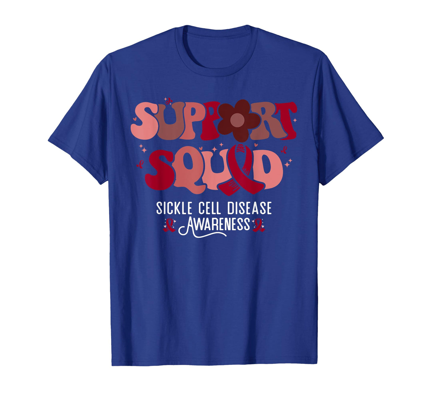 Sickle Cell Warrior Groovy Support Squad Sickle Cell Anemia T-Shirt