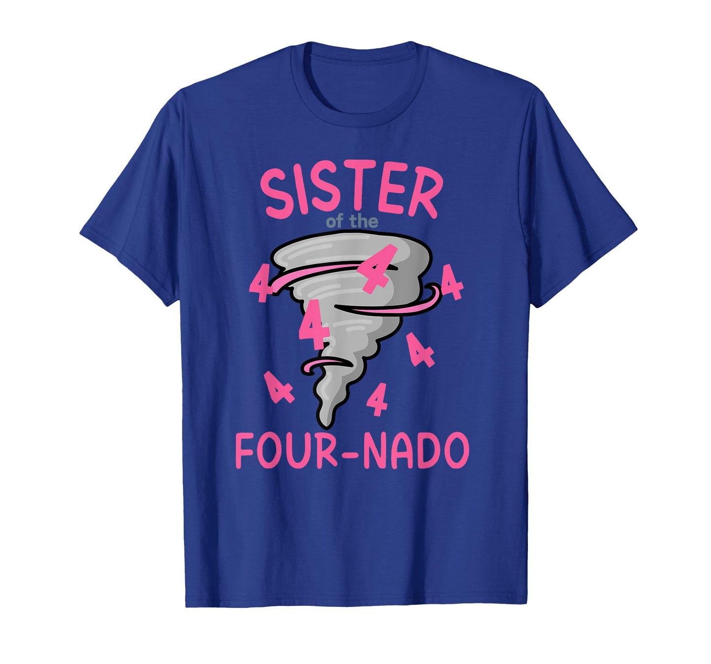 Sister of The Four-Nado Storm TorNado 4th Birthday Girl Kids T-Shirt