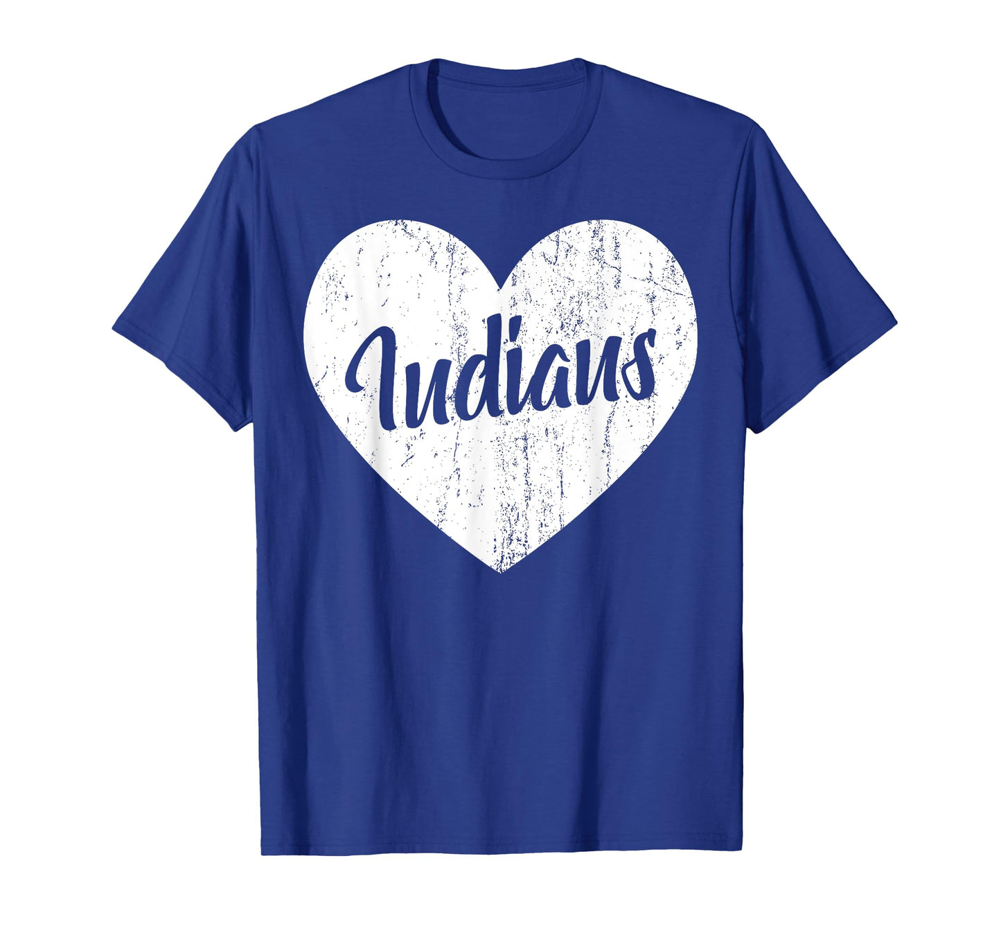 Indians School Sports Fan Team Spirit Mascot Heart Gift T-Shirt