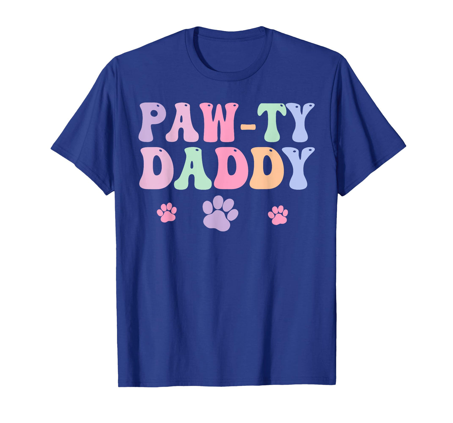 Let's Pawty Girl Daddy Puppy Dog Party Birthday Girl Family T-Shirt