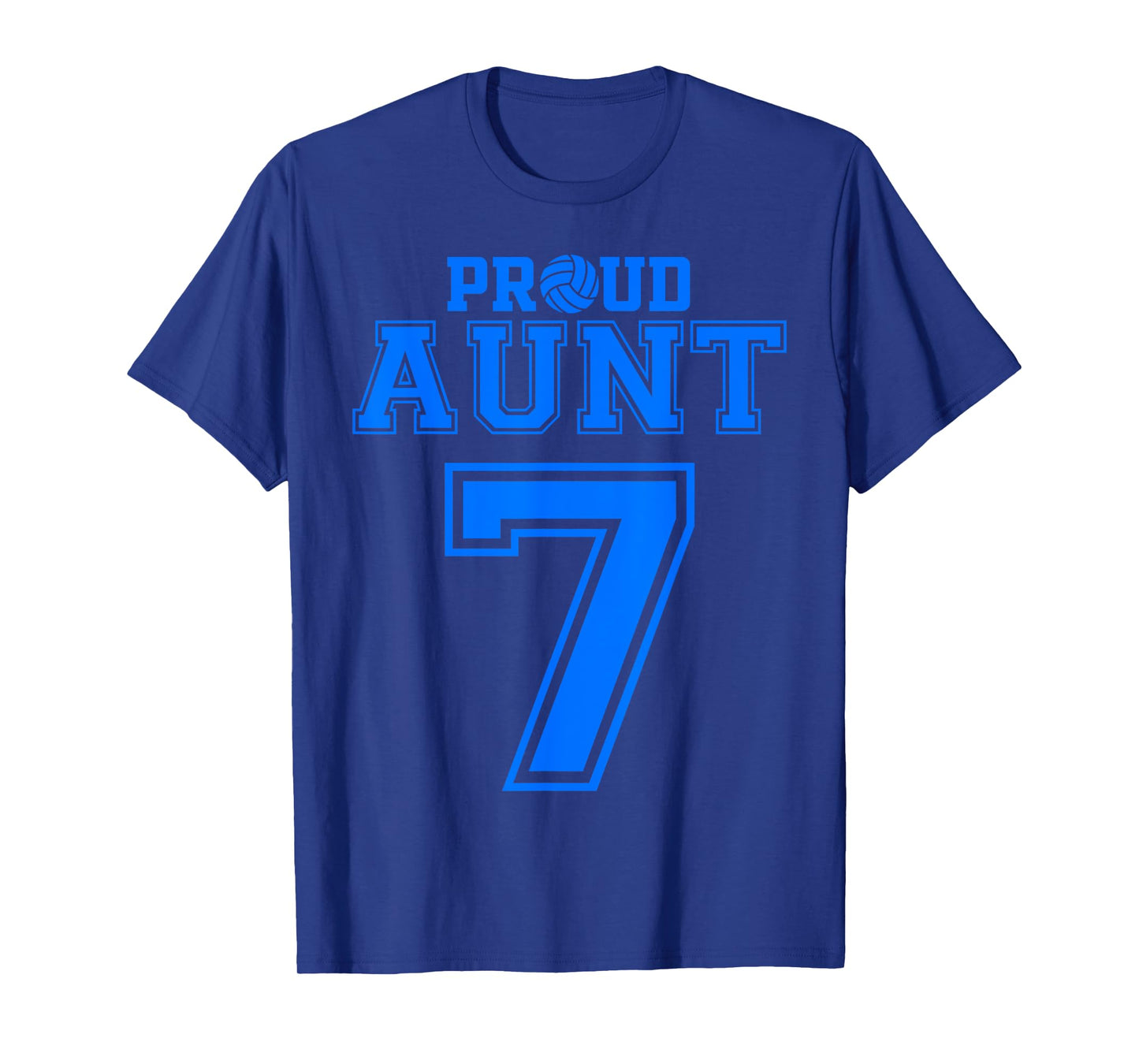 Proud Volleyball Aunt Number 7 B T-Shirt