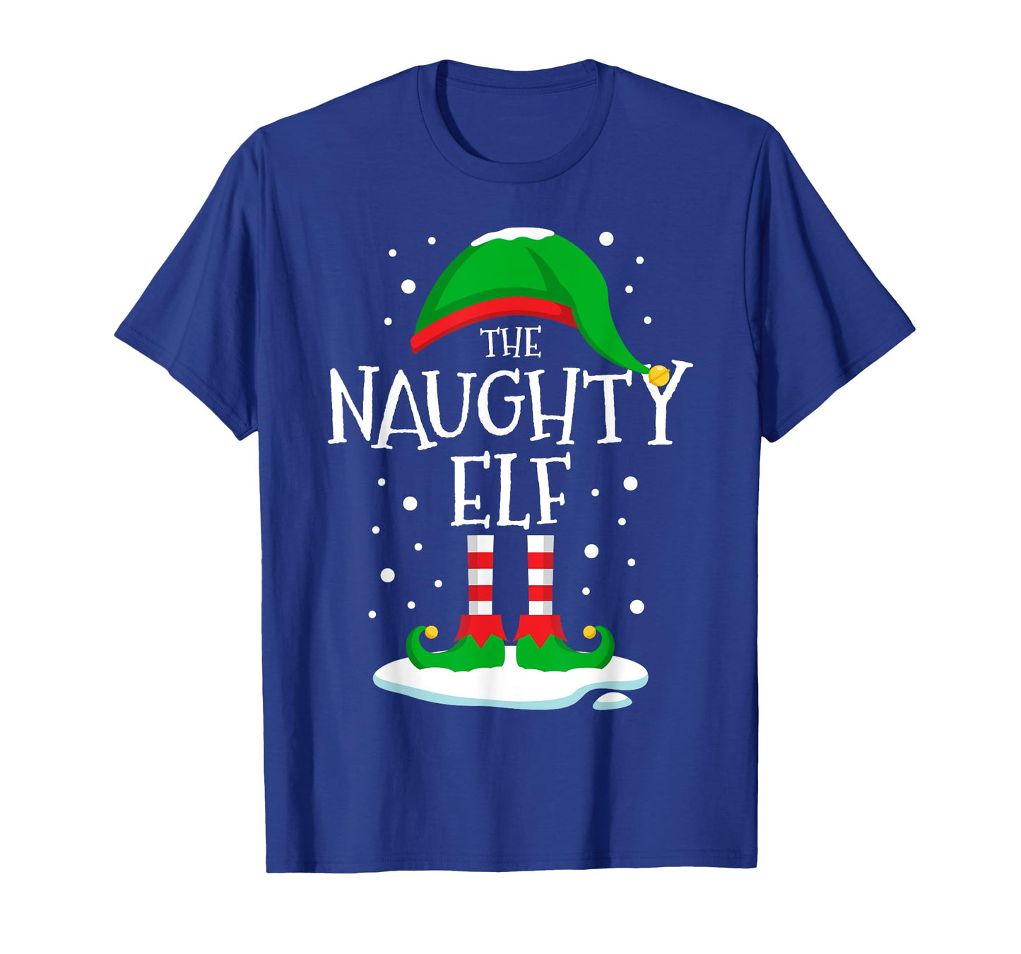 The Naughty Elf Christmas Family Matching Xmas Group Funny T-Shirt