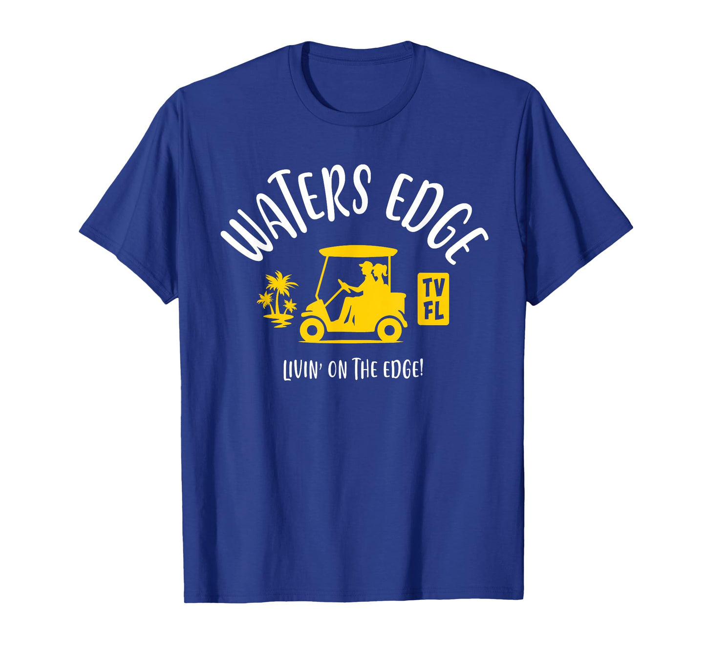 The Village of Waters Edge TV FL Golf Cart Design T-Shirt