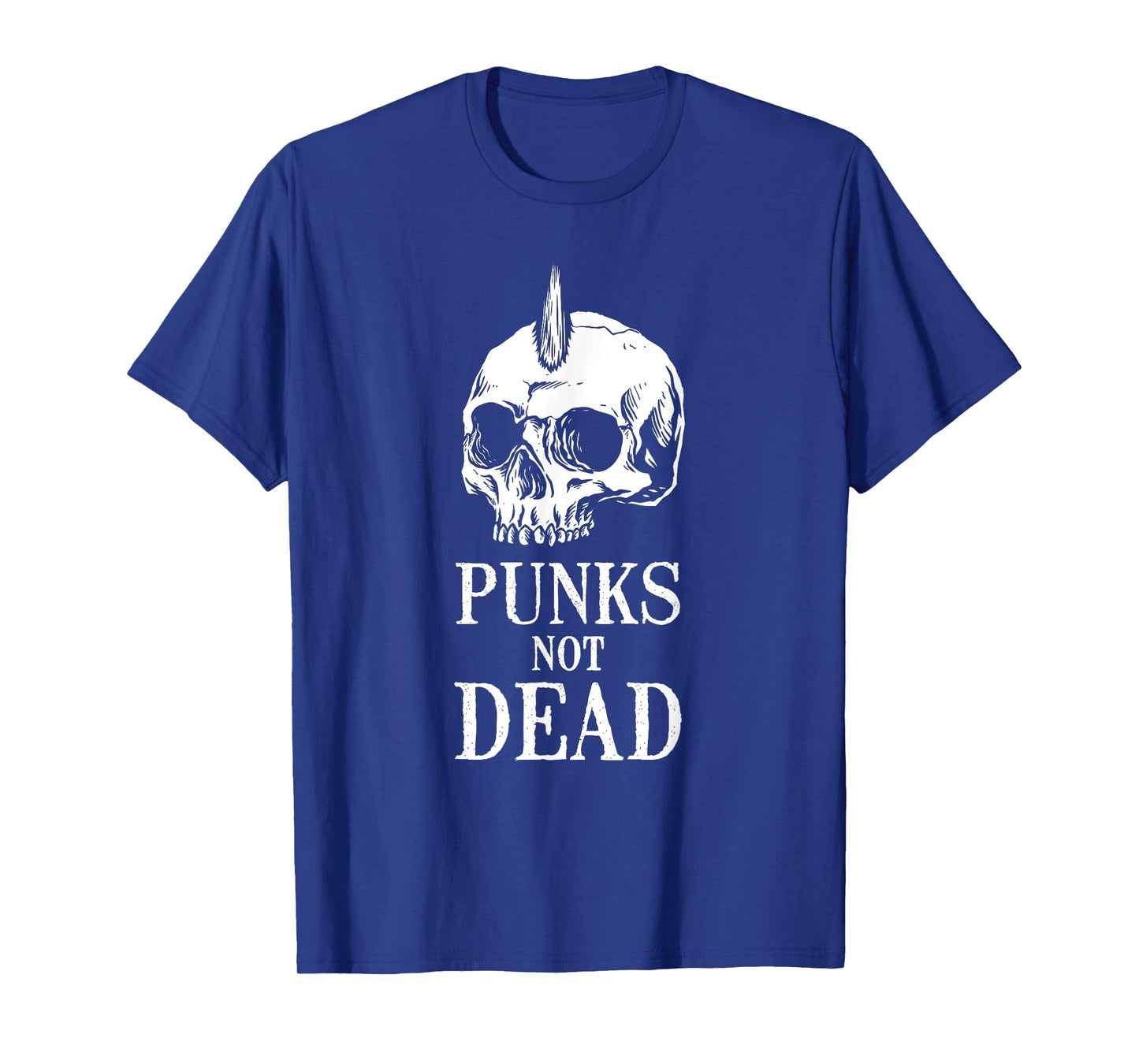 Punks Not Dead Skeleton Skull Heavy Metal Rock Music Band T-Shirt