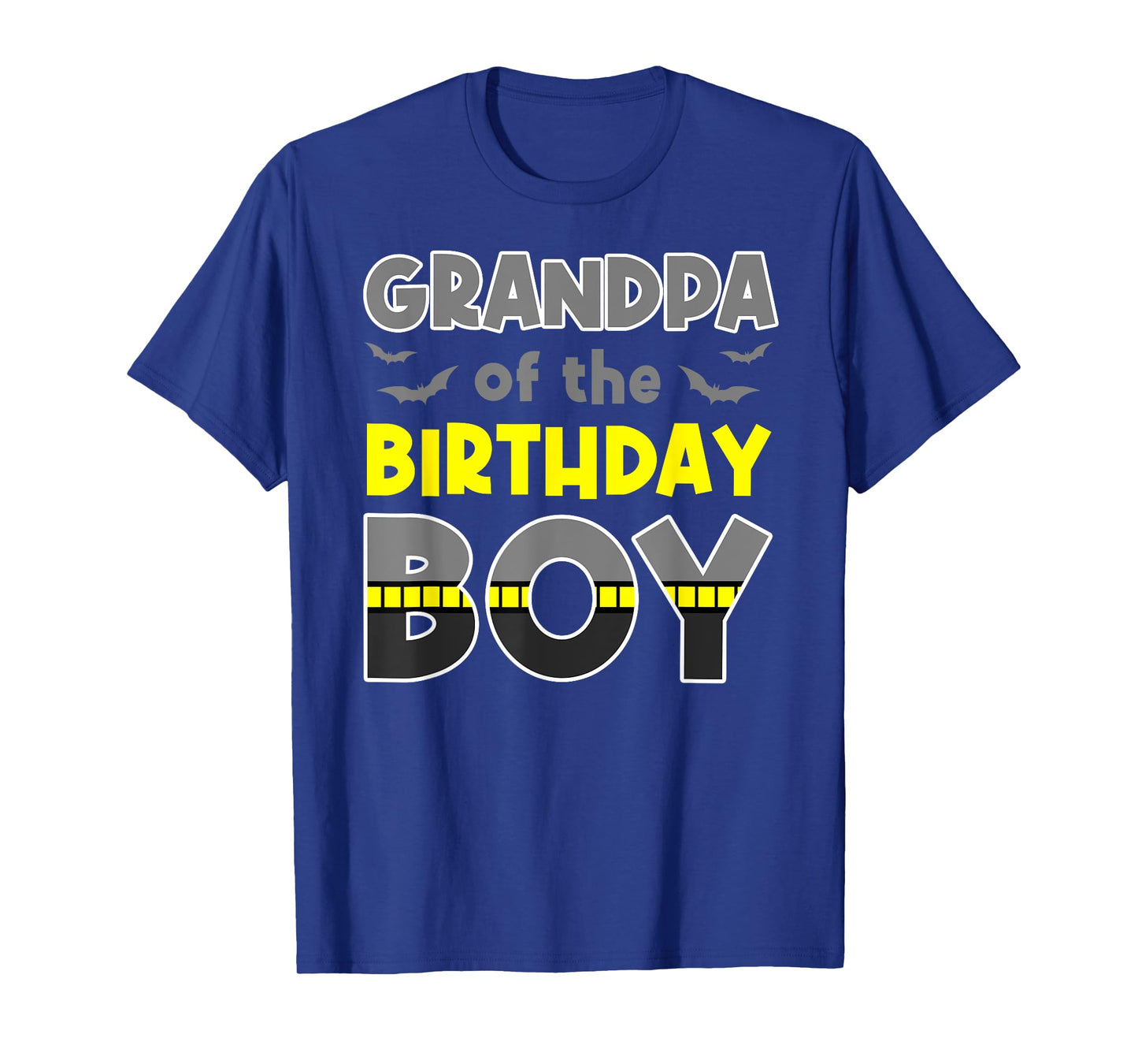 Grandpa Of The Birthday Boy Bat Family Party Theme Boys Gift T-Shirt