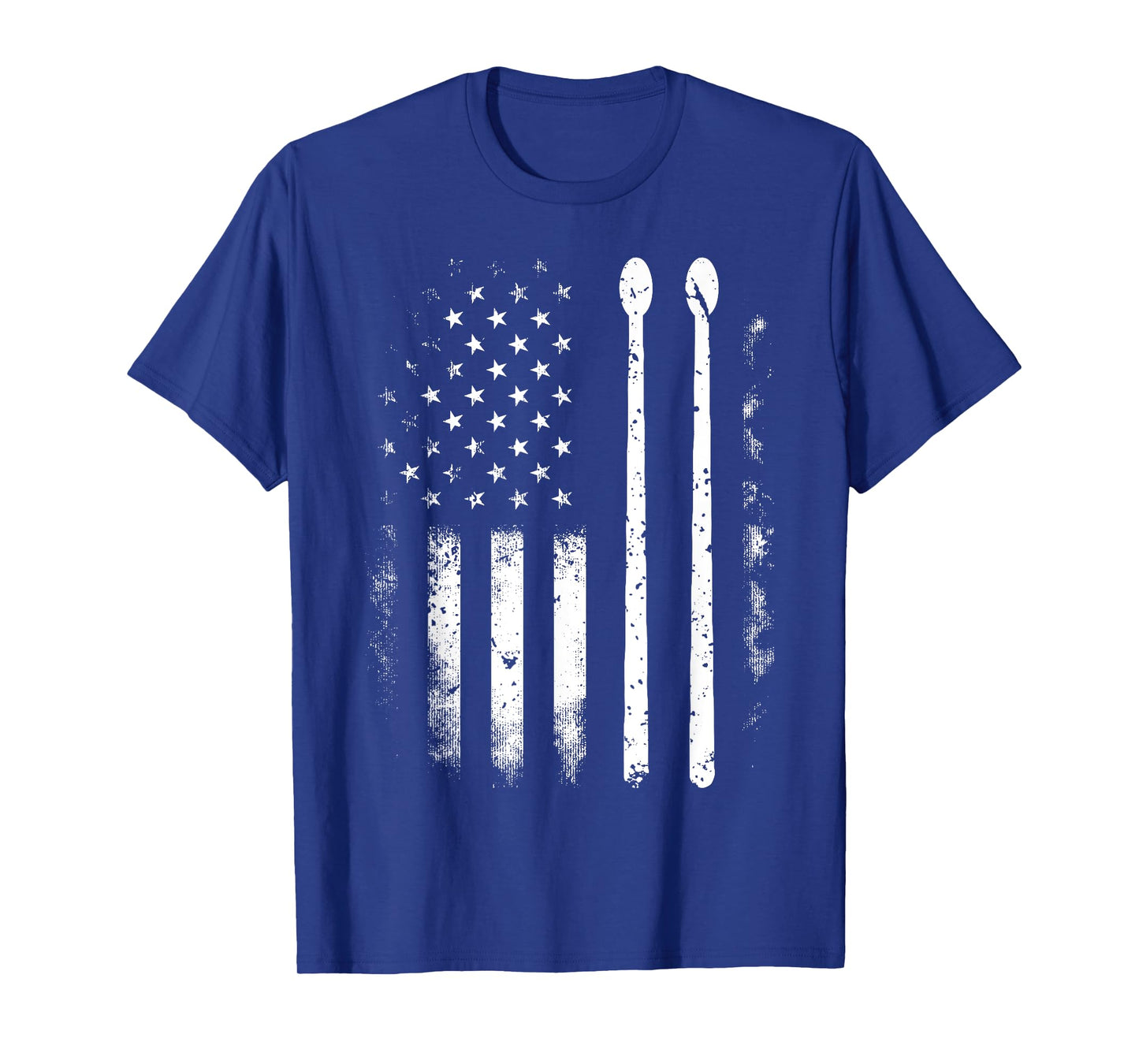 American Flag Drumsticks USA Drummers Vintage Drum Sticks T-Shirt