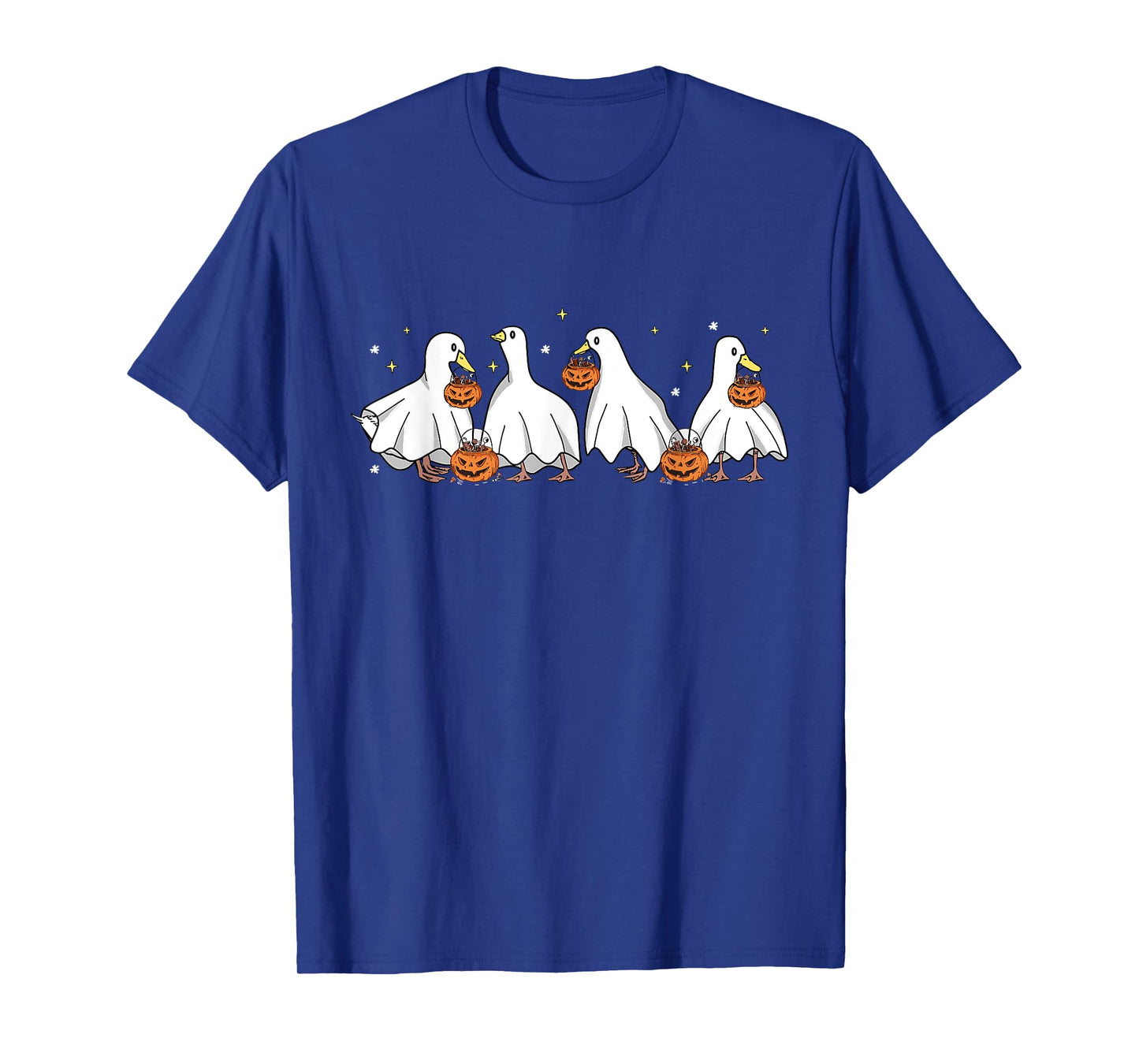 Duck Halloween Cute Ghost Ducks Halloween Farmer Duck Lover T-Shirt