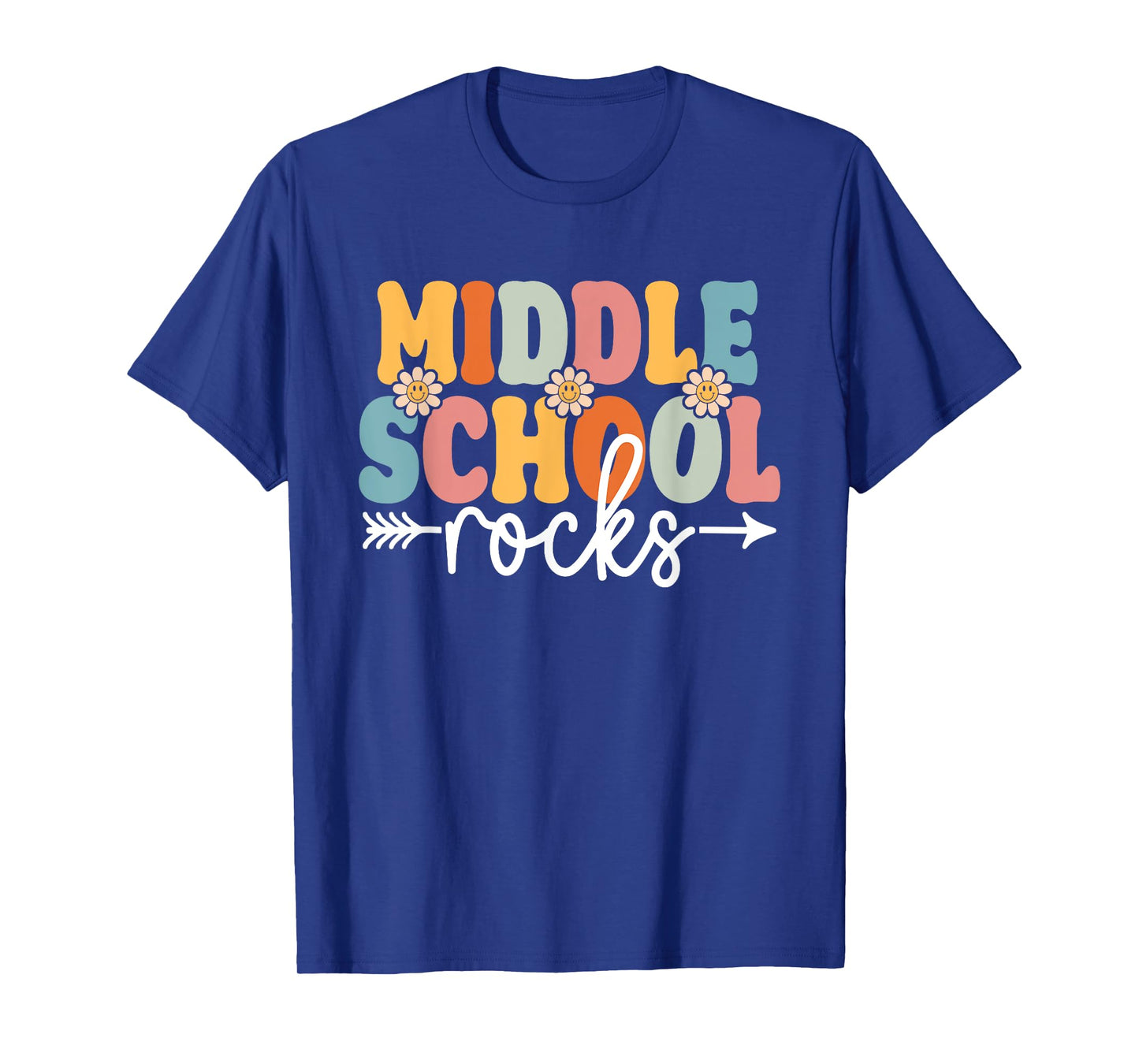 Middle School Rocks Funny Back To School Teachers Students T-Shirt