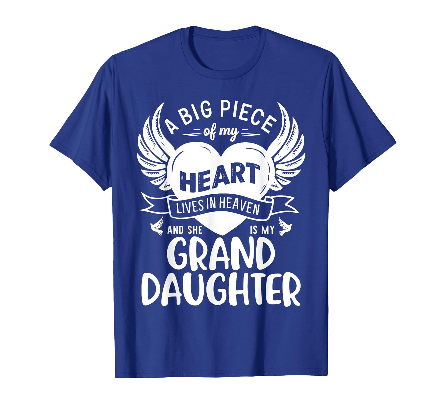 My Heart Lives In Heaven And She Is My Granddaughter Grandma T-Shirt