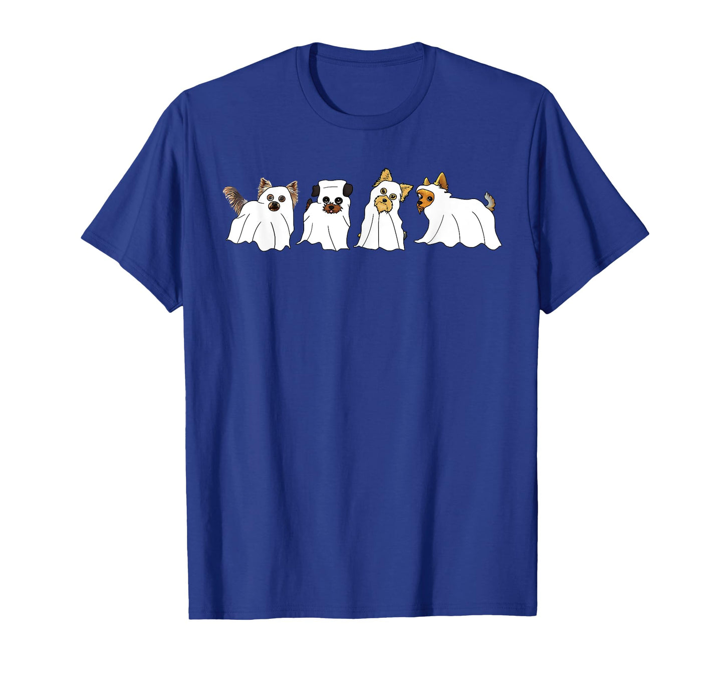 Funny Ghost Yorkshire Terrier Yorkie Dog Lover Halloween Day T-Shirt