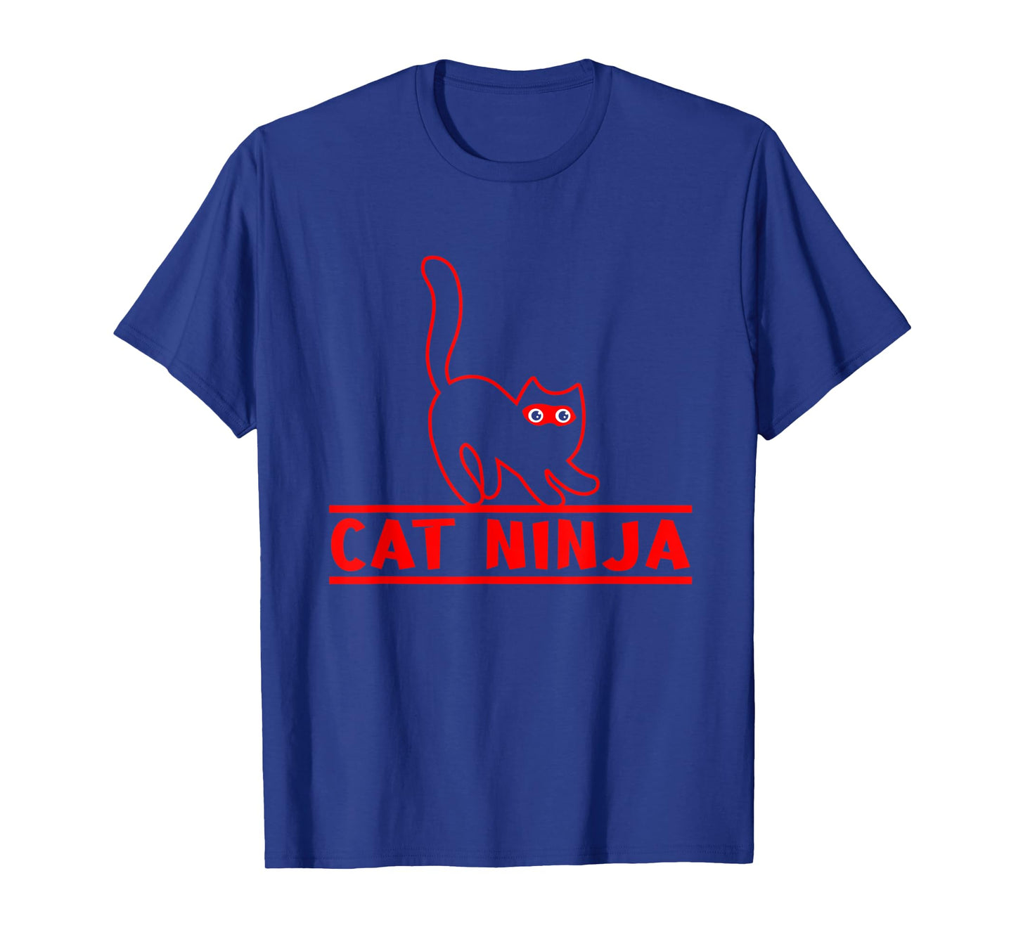 Cute Cat Ninja Funny Animals Meow Cool Black Cat Pets T-Shirt for Men Women
