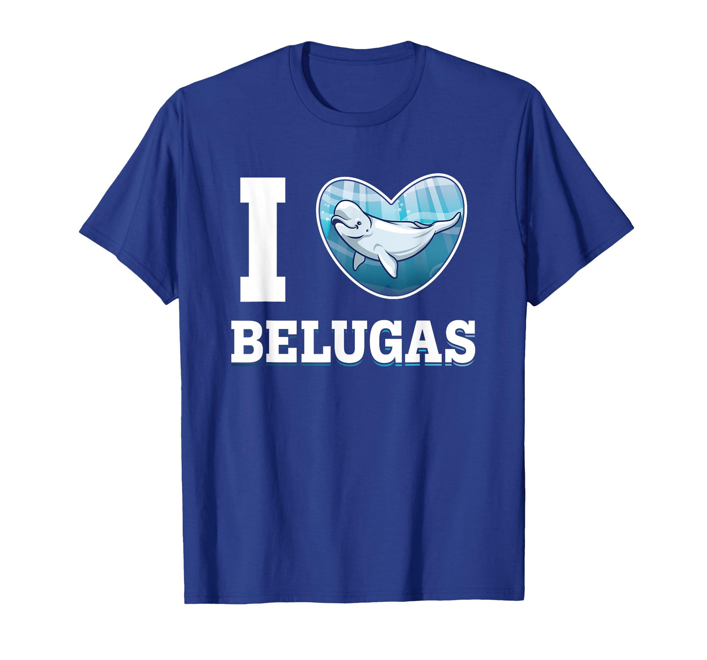 Funny Beluga Lover White Whale Aquatic Animals Beluga Whale T-Shirt