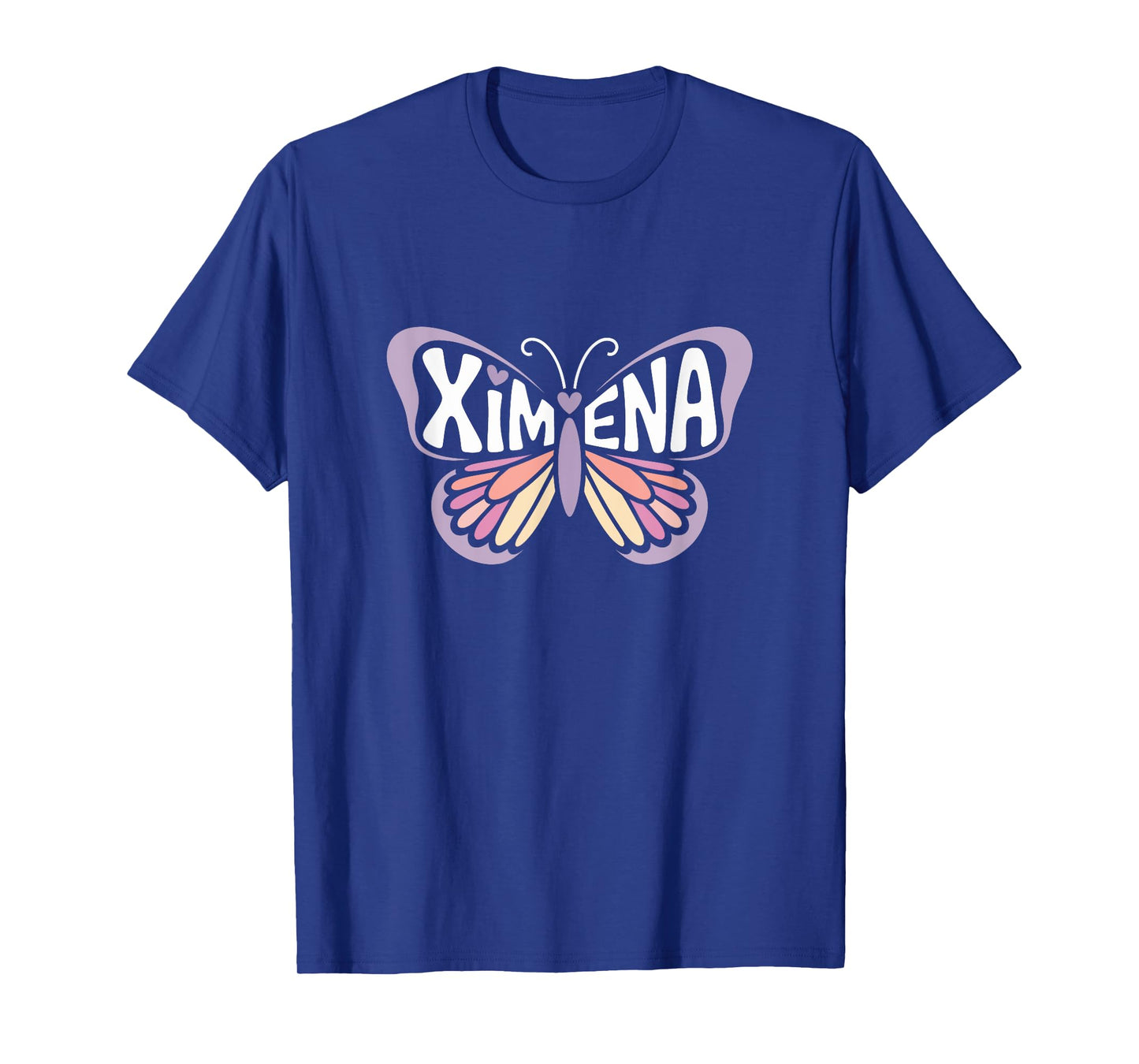 Ximena Butterfly - Personalized Cute Name Word Art T-Shirt