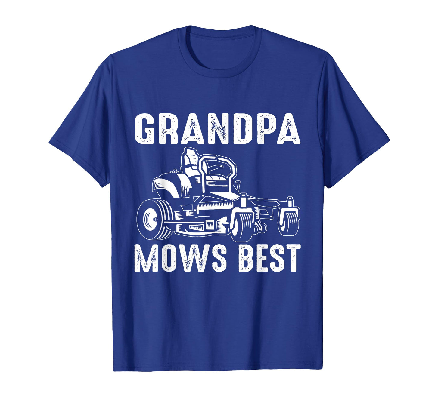 Grandpa Mows Best Funny Riding Mower Retro Mowing Grandpa T-Shirt