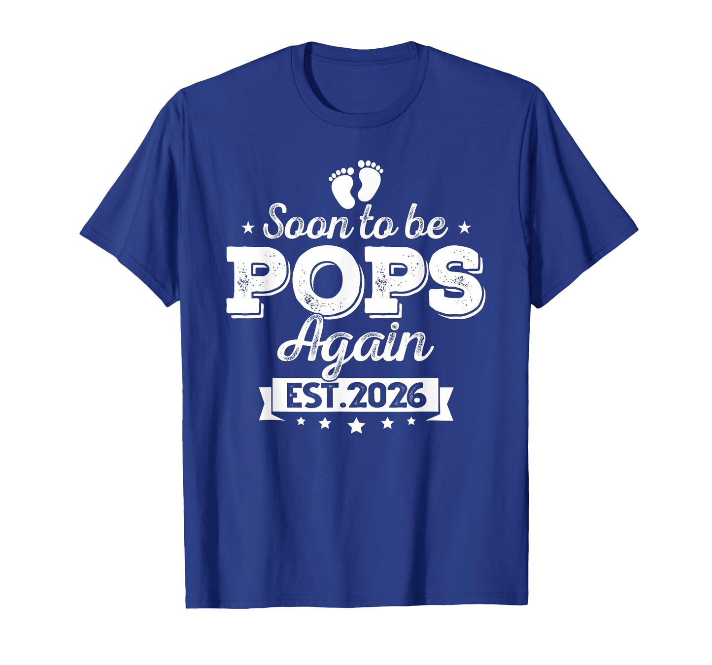 Mens Soon To Be Pops Again 2026 Baby Announcement Baby T-Shirt