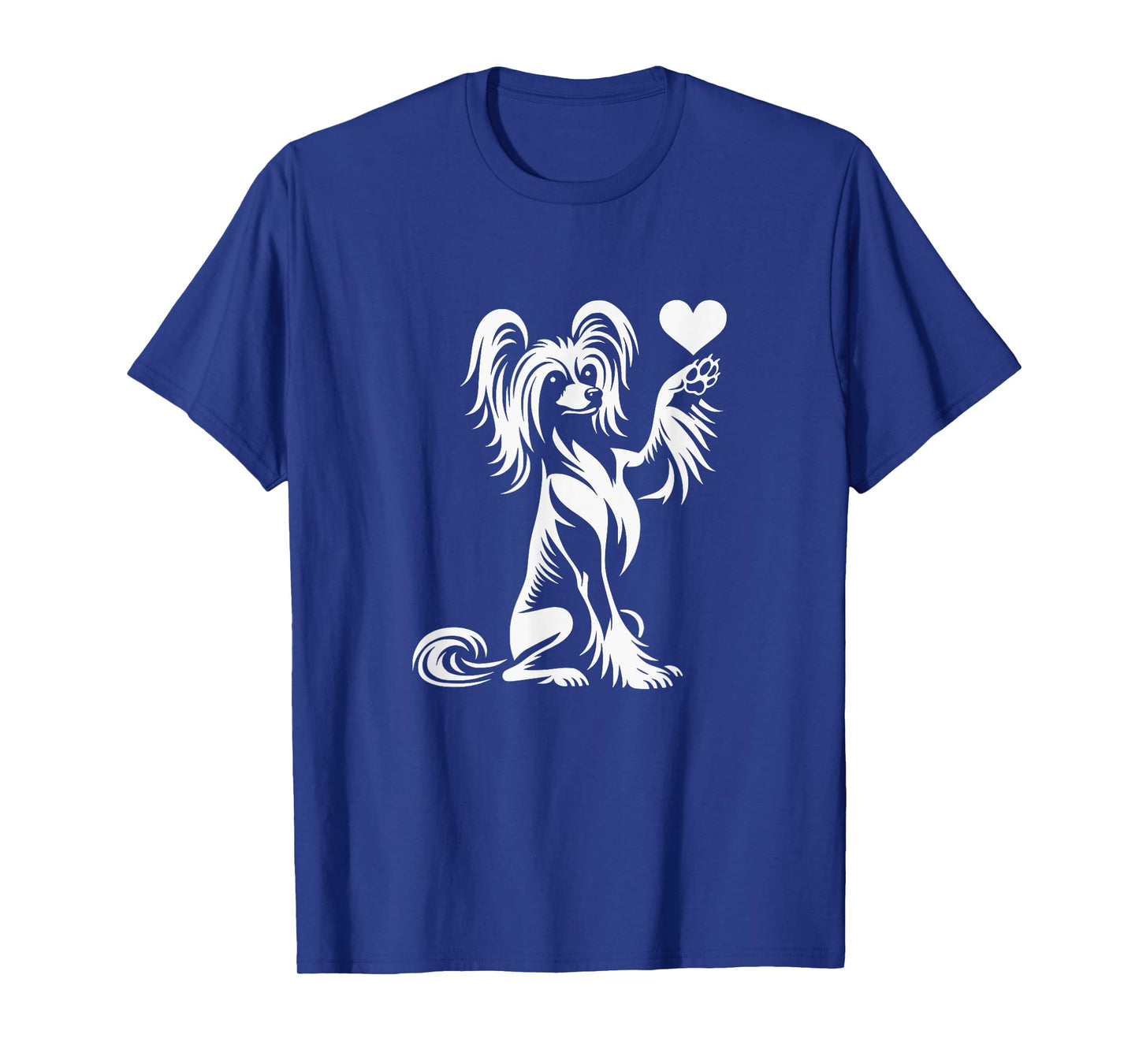 Love Chinese Crested Dog Paw Heart Graphic Design Men Women Girls Kids T-Shirt