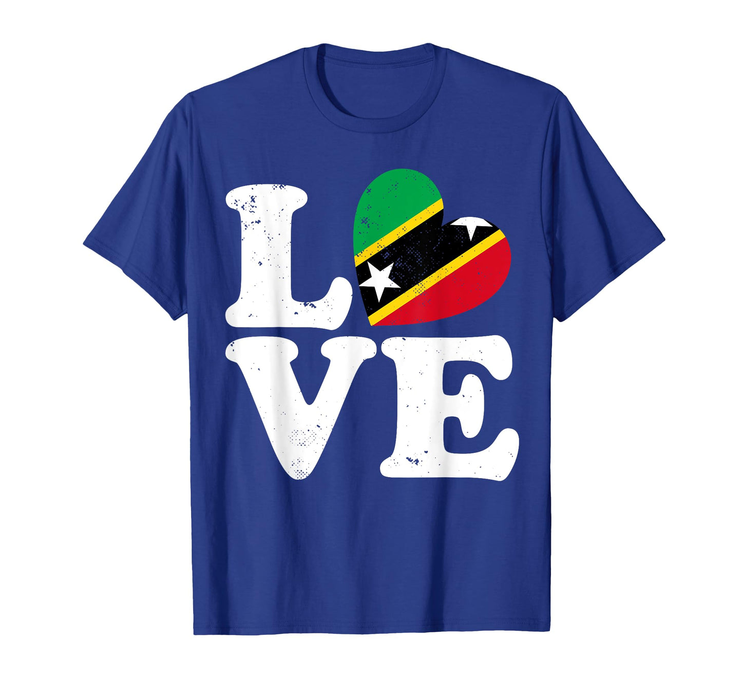 Love Heart St Kitts and Nevis Proud St Kitts and Nevis Flag T-Shirt