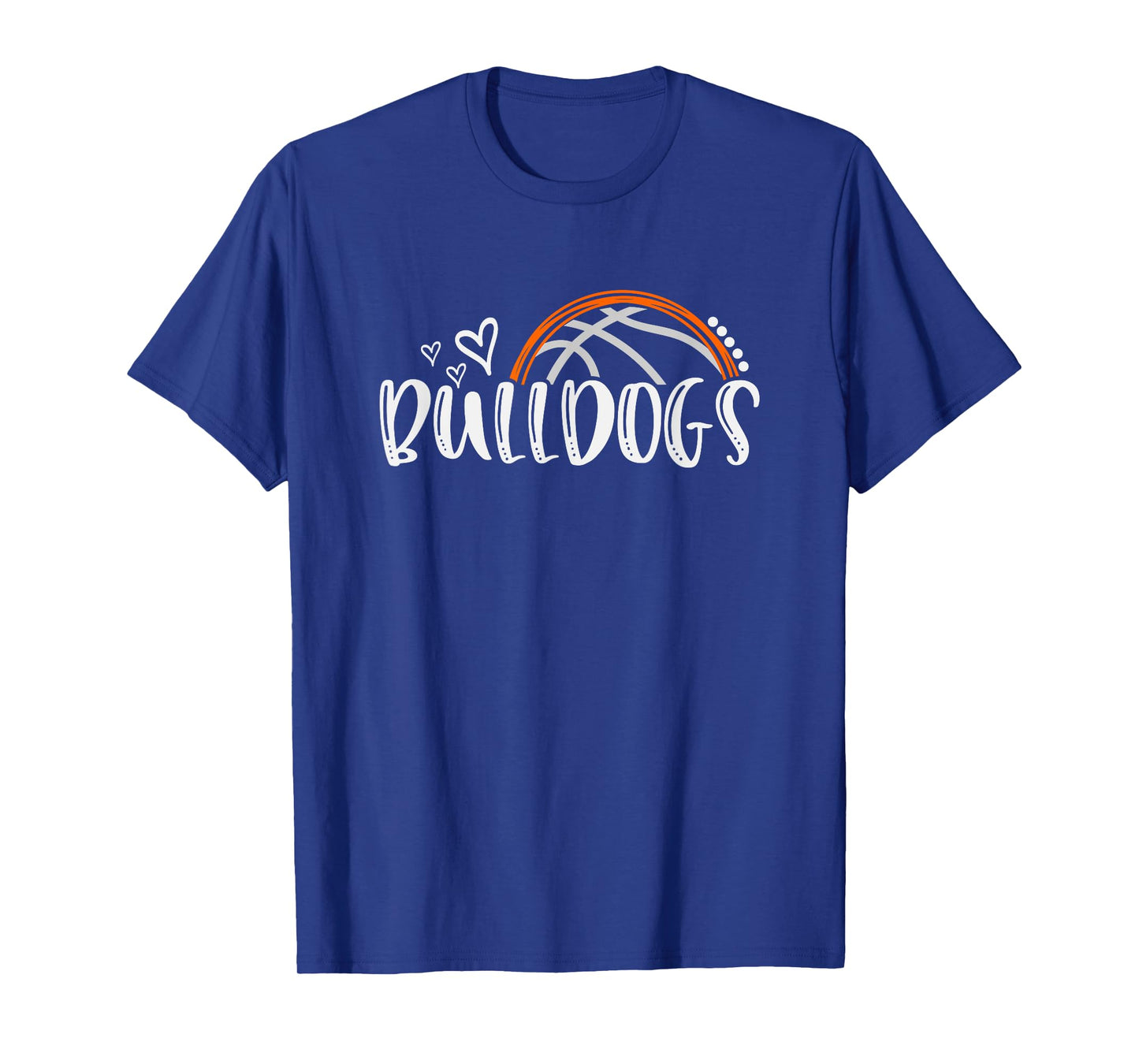 Basketball Bulldogs School Sports Fan Team Spirit T-Shirt