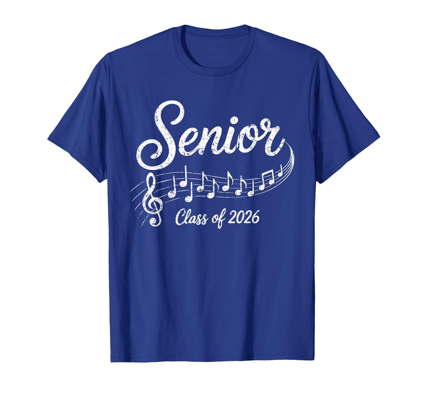 2026 Senior Choir Band Orchestra Class of 2026 Music Notes T-Shirt