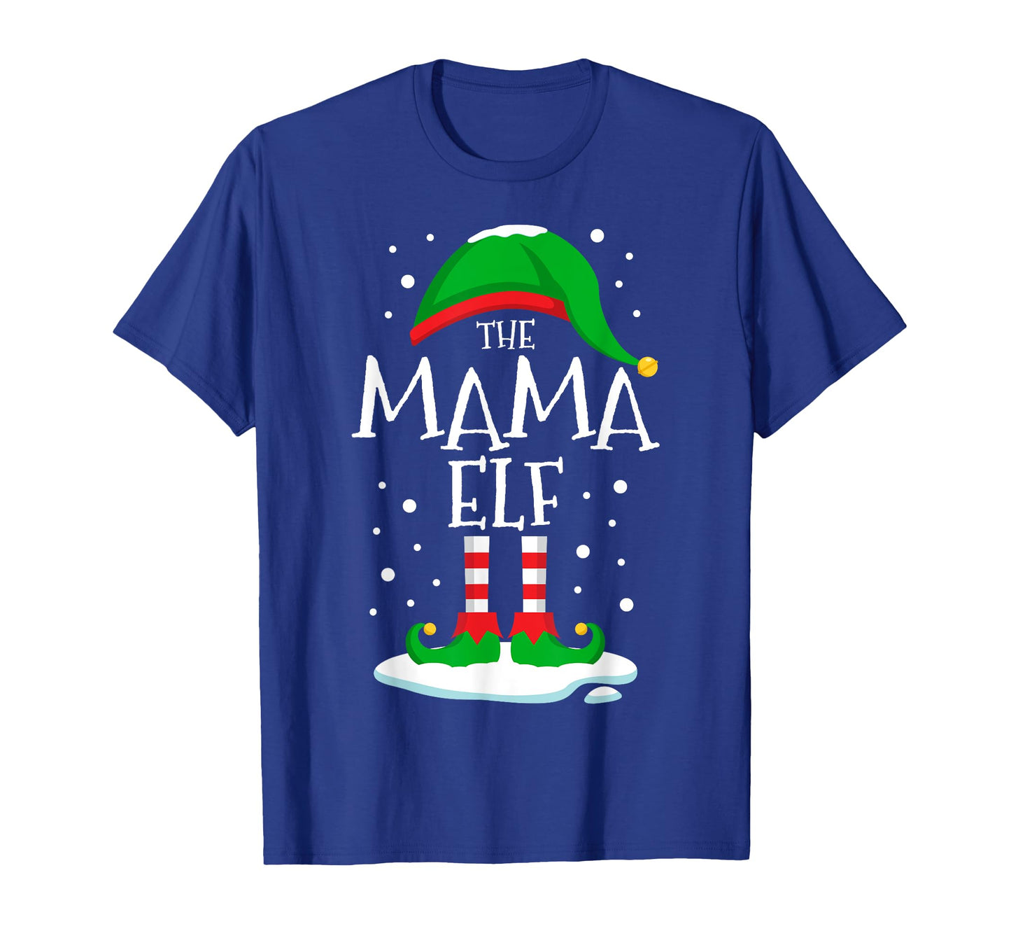 The Mama Elf Christmas Family Matching Xmas Mom Group Funny T-Shirt