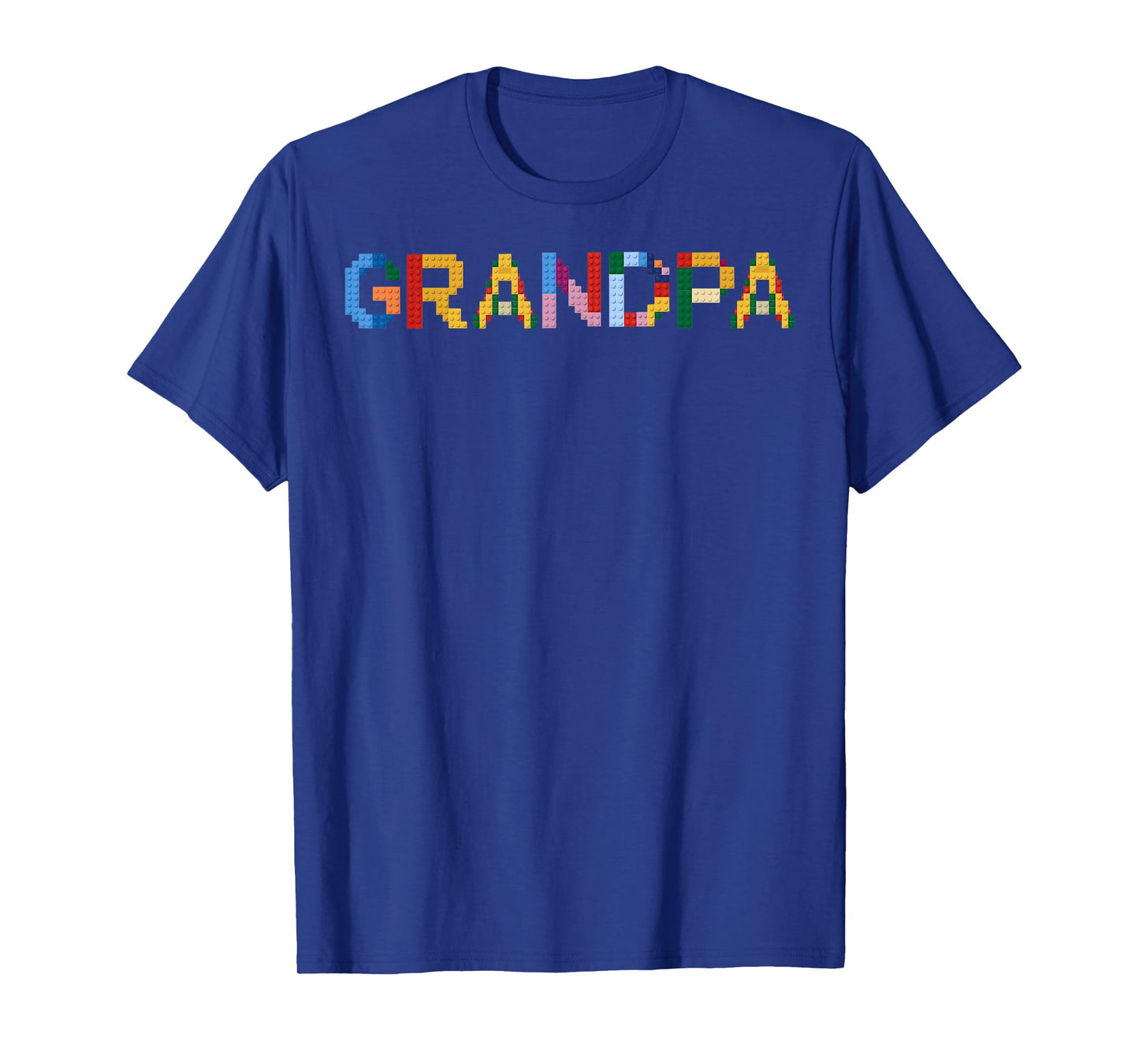 Kids Brick Builder Bricks Grandpa Building Blocks T-Shirt