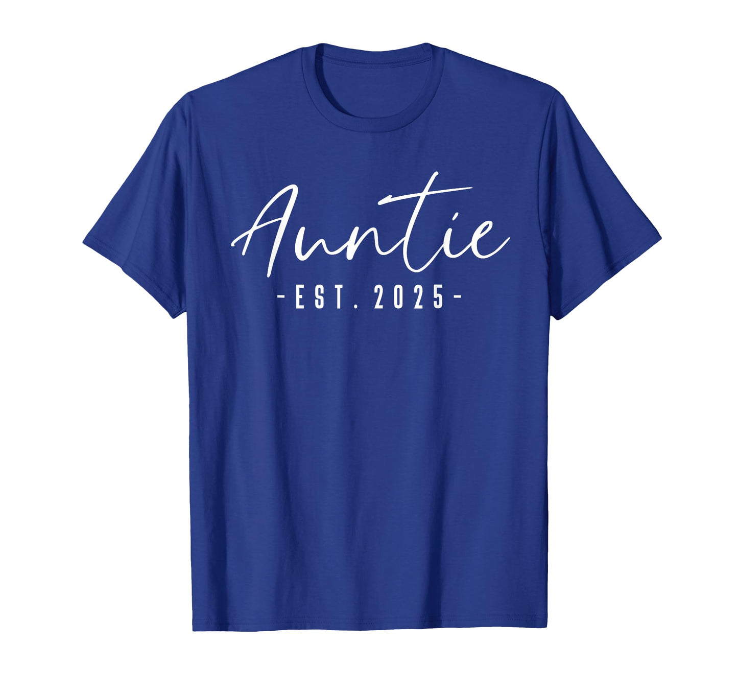 Auntie Est 2025 Auntie To Be Gifts New Aunt Pregnancy T-Shirt