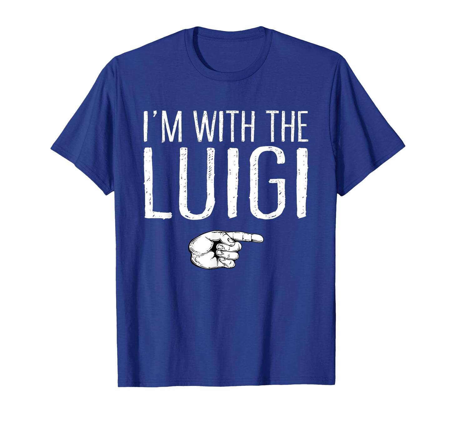Lazy Easy Halloween Couple Matching Family Store I'm With The Luigi T-Shirt