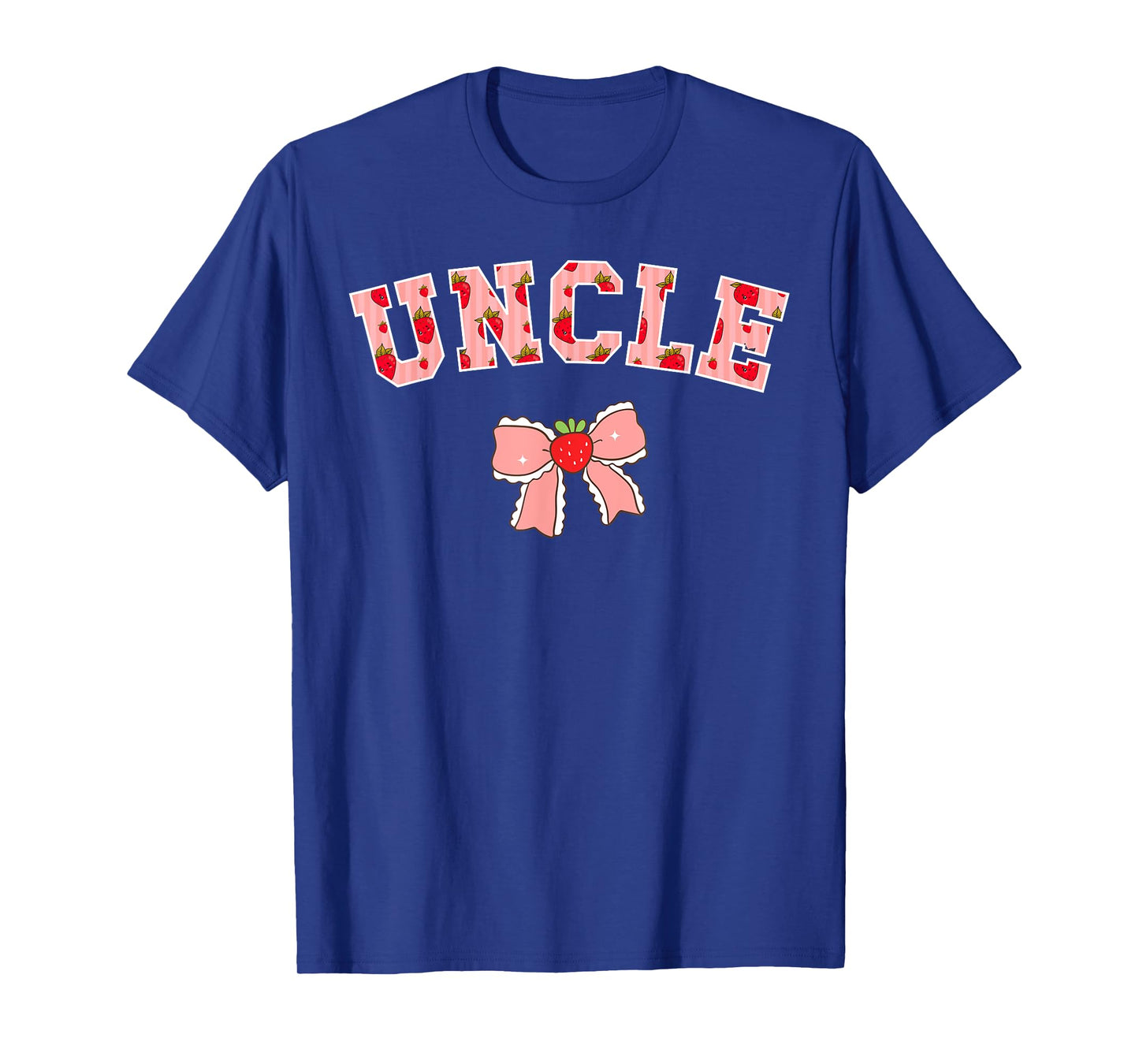 Uncle Strawberry First Birthday Party Funny Strawberry T-Shirt