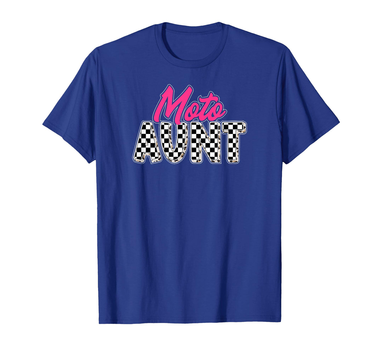 Moto Aunt Leopard Motocross Aunt Of A Motocross Rider Auntie T-Shirt