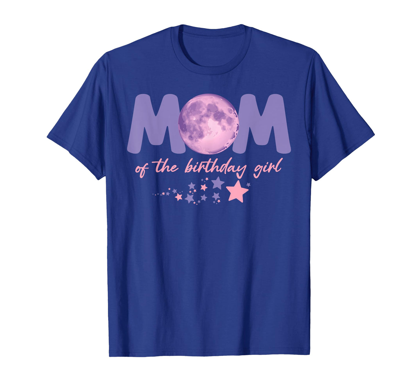 Two The Moon Mom Of the Birthday Girl Astronaut Family Party T-Shirt