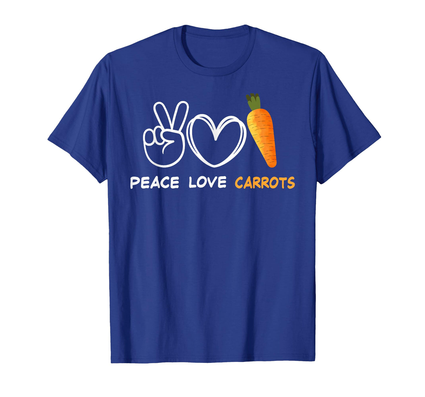 Peace Love Carrots Fresh Carrot Gifts Vegetable Lover Vegan T-Shirt