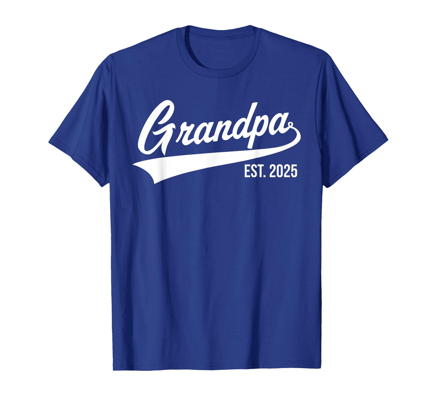 Birth Gift Co. Funny 1st Time Grandpa 2025 T-Shirt - Black, Small - Men's Casual Letter Print Straight Fit Cotton T-Shirt