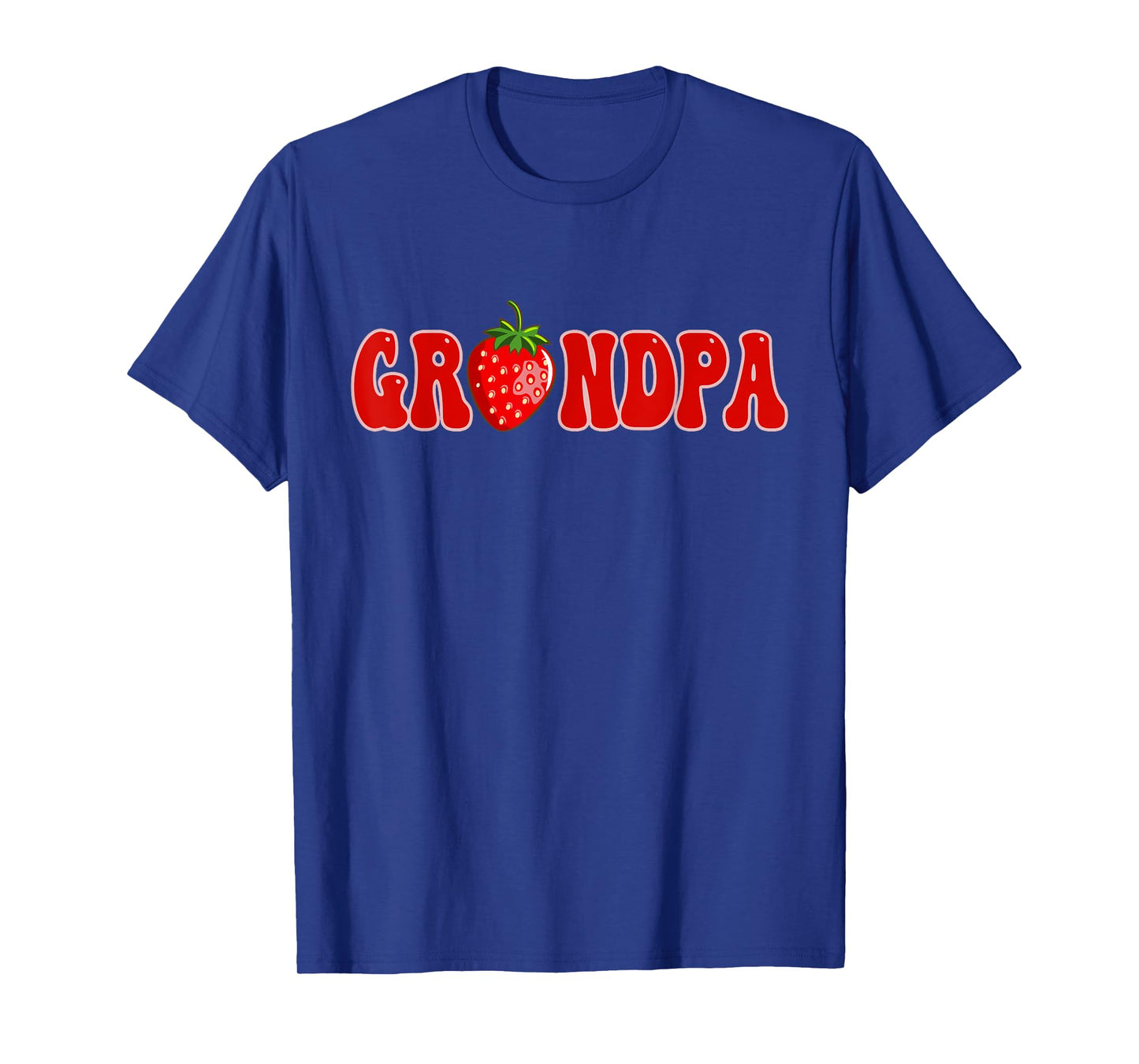 Funny Strawberry Grandpa Fruit 1st Birthday Family Matching T-Shirt