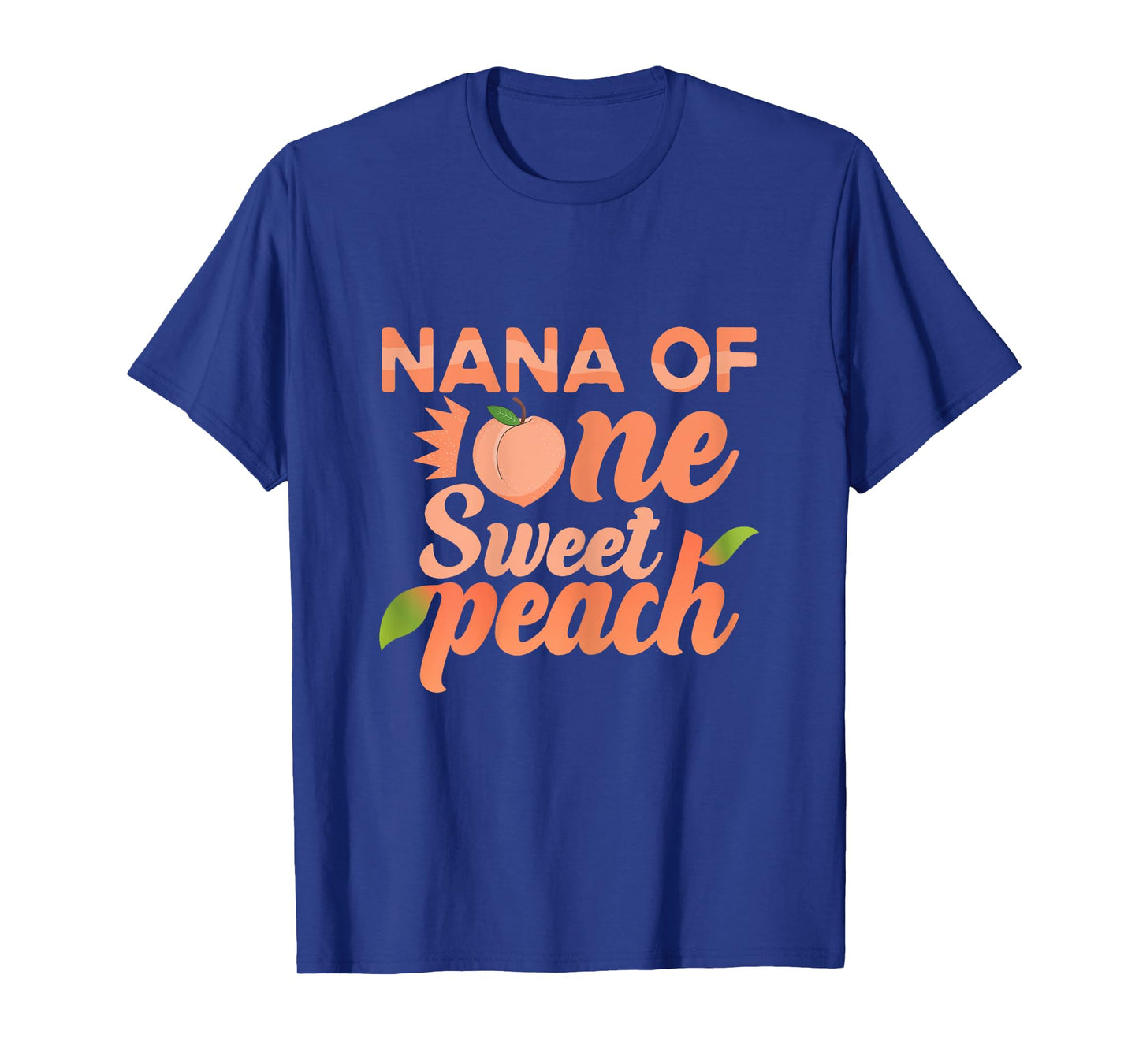 Nana First Birthday One Sweet Peach Bday Family Matching T-Shirt
