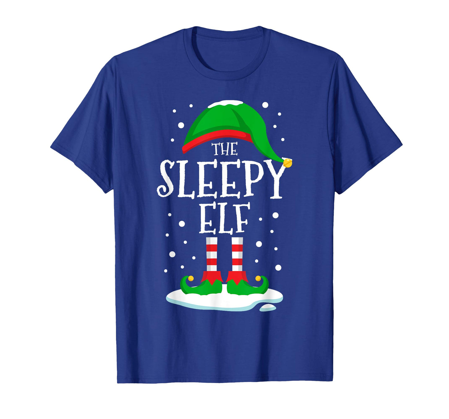 The Sleepy Elf Christmas Family Matching Xmas Group Funny T-Shirt