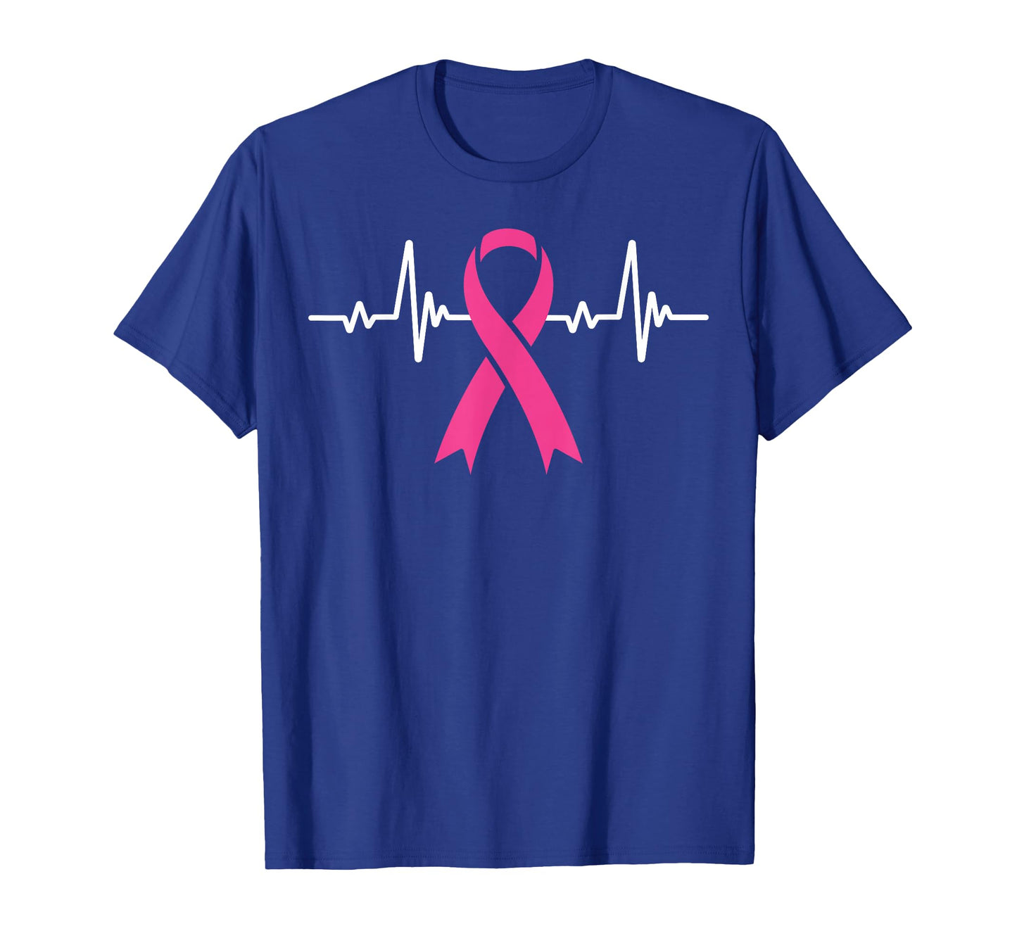 Breast Cancer Awareness Month Pink Ribbon Heartbeat T-Shirt